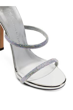 Silver-tone leather Harmony sandals GIUSEPPE ZANOTTI | E400014002